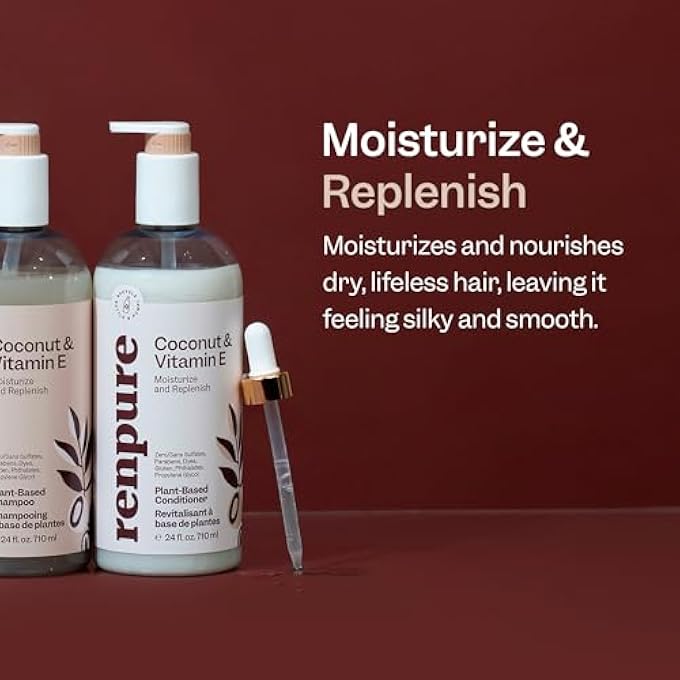 Renpure PLANT BASED BEAUTY COCONUT & VITAMIN E CONDITIONER, 177ML - Image 2